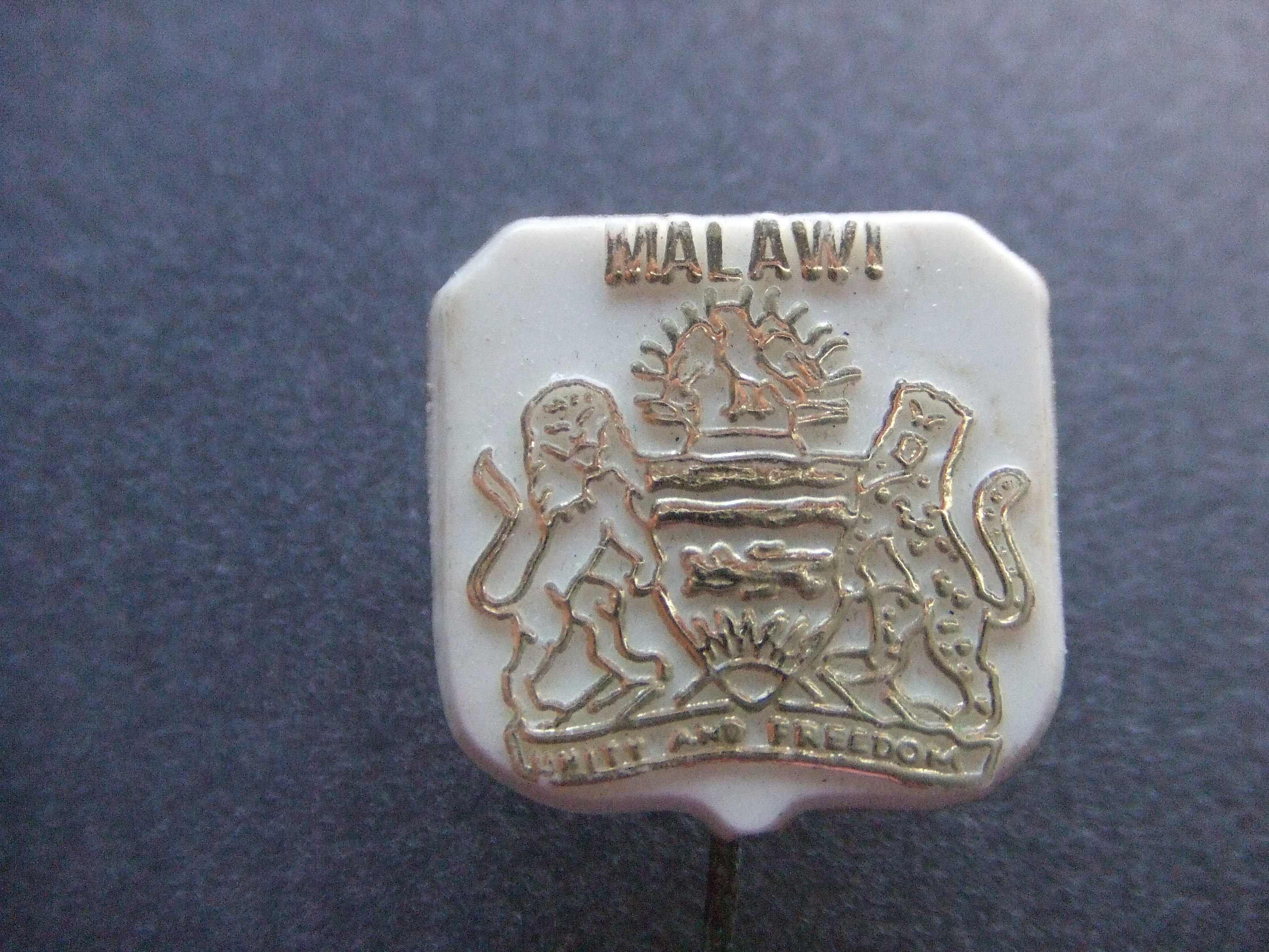 Malawi ( republiek Malawi) land in Afrika Unity and Freedom wit